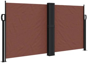 barna behúzható oldalsó napellenző 120 x 600 cm