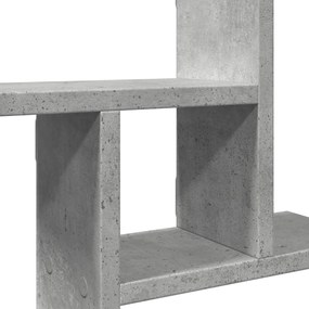 2 db betonszürke szerelt fa fali polc 38 x 12 x 38 cm