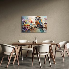 Kép - Festett bagoly (90x60 cm)