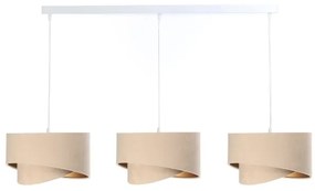 Csillár zsinóron GALAXY 3xE27/60W/230V bézs/arany