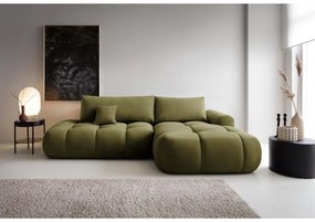 Sarokkanapé Ombre (J) (oliva + fekete). 1100454