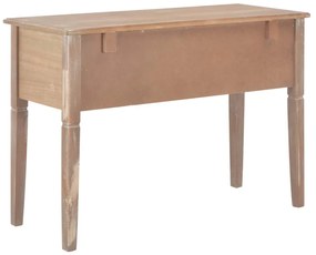 barna fa íróasztal 109,5 x 45 x 77,5 cm