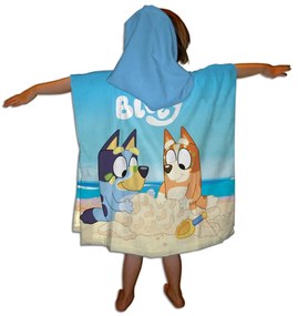 Bluey Sandcastle strand törölköző poncsó 55x110 cm (Fast Dry)