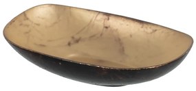 Üveg dekoratív tál 15,5x10 cm – Ixia