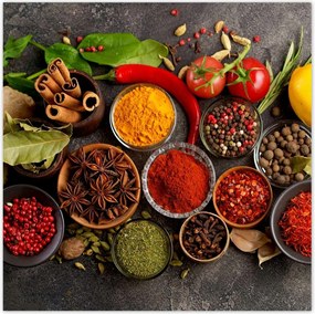 Poszterek 70x70 Rusztikus Fűszerek