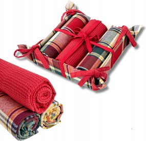 Konyhai törölközők kosárban Gyönyörű törlőkendő szett Ajándék Moraj 40x70