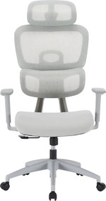 Irodai szék, világosszürke/szürke, teherbírás 150 kg, ERMEN
