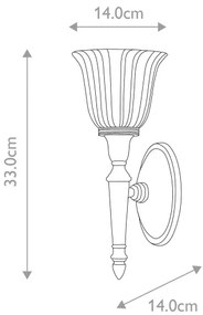 Elstead BATH-DRYDEN1-PC - LED Fürdőszobai lámpa DRYDEN 1xG9/3W/230V IP44