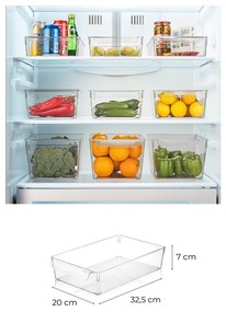 Műanyag hűtőszekrény rendszerező szett 3 db-os – Hermia