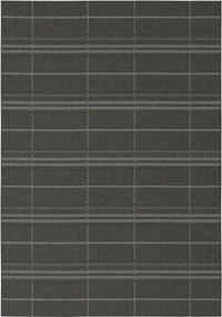 Lapos Kültéri Szőnyeg 140X200 Zsinóros Fekete Sensa