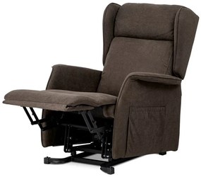 Elektromos Fekvőfotel, Barna Szövet. TV-1190 BR2