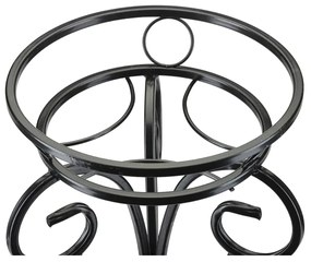 Virágállvány 74x34 cm fekete