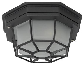 Rusztikus mennyezeti lámpa sötétszürke 21,3 cm IP44 - Bri