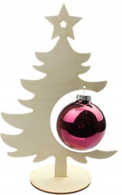 Fából Készült Bombaállvány 10-11cm Karácsonyfa minta