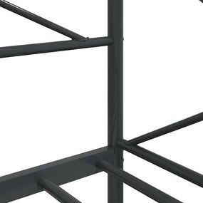 kanapéágy matrac nélkül fekete 90x190 cm acél