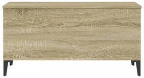 sonoma tölgy színű szerelt fa dohányzóasztal 90x44,5x45 cm