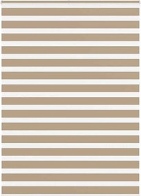vidaXL zebrafüggönnyel homokbarna szövetszélesség 155,9 cm poliészter