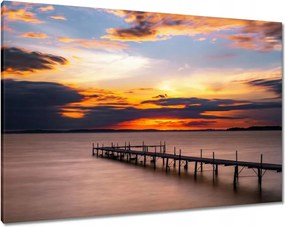 Vászonkép 100x70 Nyugati-tó híd