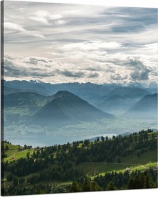 Vászonkép Hegyek Felhők Természet Erdők Természet 80x100 cm