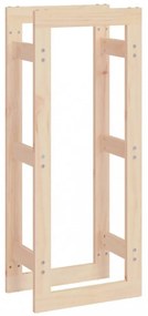 vidaXL tömör fenyőfa tűzifatartó állvány 41x25x100 cm