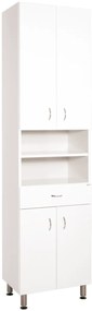 Fürdőszobaszekrény magas Keramia Pro 50x192x33,3 cm fehér lesk PROV50DV