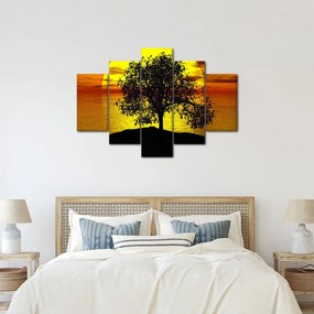 Egy fa sziluettjének képe (150x105 cm)