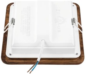 LED mennyezeti lámpa WOODY SPOT LED/17W/230V 3000K cseresznye 18,5x18,5 cm