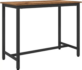 vidaXL asztal Öreg fa 100 x 50 x 76,5 cm Műszaki fa és acél