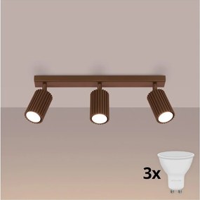 BRILAGI - LED spotlámpa CRESTO 3xGU10/10W/230V barna