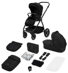 Lionelo - Kombinált 2 az 1-ben babakocsi MERIL fekete ónix