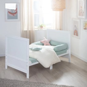 Fehér babaágy állítható magassággal 70x140 cm Easy Sleep – Roba