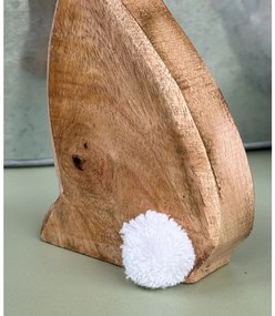Mangófából készült húsvéti nyúl BUNNY POM - több méretben Méret: S