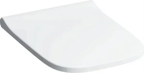 Wc-ülőke Smyle Square Slim Lassan Ereszkedő, Kihúzható, Fehér
