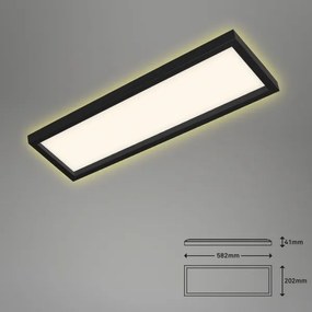 Briloner 7365-015 - LED Mennyezeti lámpa CADRE LED/22W/230V 58,2x20,2 cm fekete