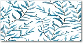 Üvegpanel a konyhába Levelek 120x60 cm Ragasztó