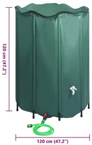 összecsukható esővízgyűjtő tartály csappal 1350 l