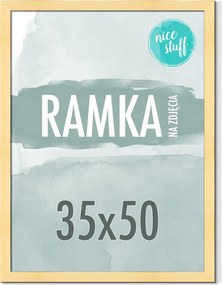 Képkeret 35x50 B3 Arany Képkeret Fotó 50x35 Mdf Arany