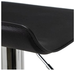 Fekete kárpitozott állítható magasságú bárszék szett 2 db-os (ülésmagasság 63 cm) – Casa Selección