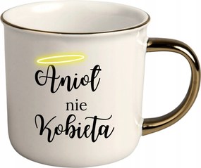 Bögre Fehér Arany Rant Ajándék Vicces Nőnap Angyal Nem Nő