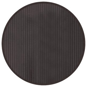 kerek sötétbarna bambusz szőnyeg 60 cm