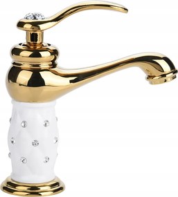 Mosdó Csaptelep Fürdőszoba Csaptelep Retro Régi Stílus Sárgaréz Arany