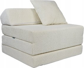 Összecsukható Túramatrac Ferde Gyerek Nappali Divatos Fotel Boucle Bézs