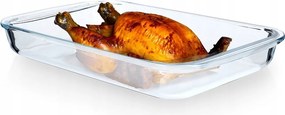 Hőálló Üveg Edény Téglalap Alakú Sütőforma Rakott