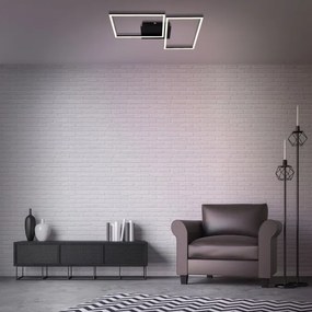 Briloner 3149-018 - LED Dimmelhető felületre szerelhető csillár FRAME 2xLED/15W/230V + távirányító