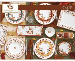 Őszi mintás porcelán gomba alakú konyhai tároló Autumn Breeze