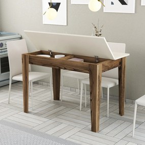 Étkező asztal Kiev 508 - Walnut, Cream