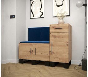 Előszobabútor Amanda 18 (artisan tölgy + kék). 1086015