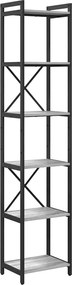 vidaXL Könyvespolc Szürke sonoma 40 x 30 x 189,5 cm Faanyag