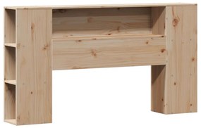 tömör fenyőfa könyvespolcos ágy matrac nélkül 120 x 190 cm