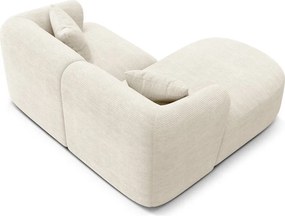 Bézs kordbársony sarokkanapé (bal oldali-heverő résszel) Campi – Cosmopolitan Design